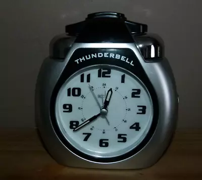 £11.15 • Buy THUNDERBELL Battery Alarm Clock By ACCTIM Full Working Order LOUD Luminous Hands