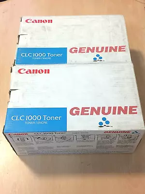 Job Lot Of 2 Genuine Canon CLC 1000 Cyan Toner Cartridges - 1428A002[AA] • £20.50