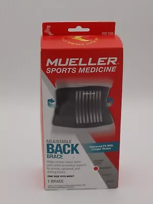 Mueller Sports Medicine Adjustable Back Brace One Size Fits Most NEW In Box • $15