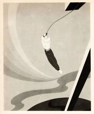 Origina Vassos 1928 Vintage Art Deco Print  ...and Drank The Morning Air  • $13.72