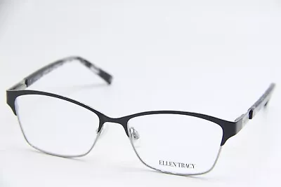 Ellen Tracy Lismore Black Silver Havana Authentic Frames Eyeglasses 53-15 • $32.04