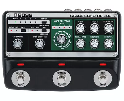 Boss RE-202 Space Echo Delay/Reverb Pedal - Open Box • $264.99