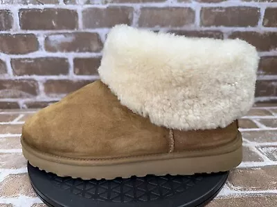 UGG Australia Classic Mini Fluff Boots Brown 1106757 Womens Size 11 • $59.99