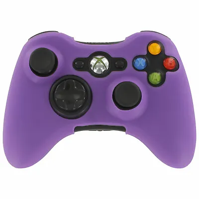 Xbox 360 Controller Skin Silicone Cover Rubber Grip Protective Case Purple • £3.68