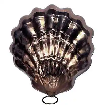 Vintage Copper Metal Sea Shell Clam Mold Kitchen W/ Hanging Loop 6  • $14.99