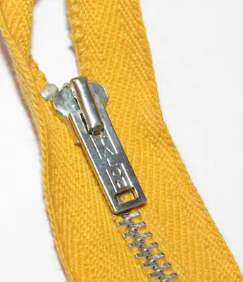 Unused Vintage Talon Metal Zipper 23  Separating Zipper! Yellow! Size #4/nos/usa • $13.99