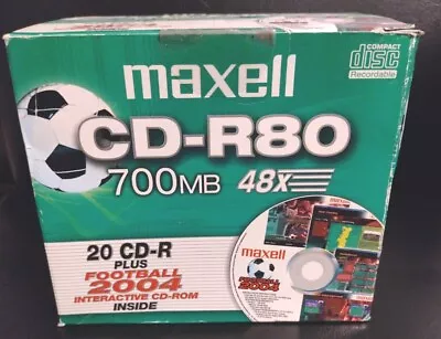 MAXELL CD-R80XL 700mb X48 Digital Audio Recordable Music CD Discs **18 Discs** • £8.49