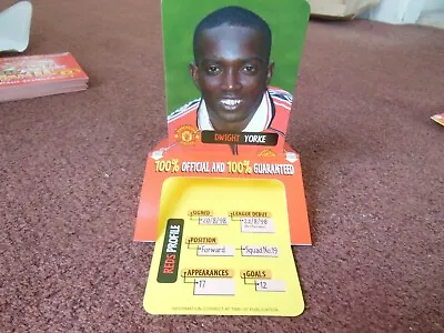 Rare Dwight Yorke Manchester United  Pop Up Trade Card 1999   • £0.99