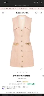 $200 • Buy Alice McCall Mini Dress Size 4