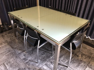 $110 • Buy Glass Dining Table & 6 Chairs