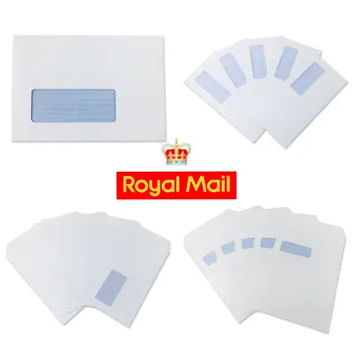 £3.45 • Buy PAPER ENVELOPES A6/A5/A4/DL *Any Qty* Window White SELF SEAL Small Medium Large