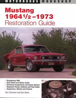 Mustang 1964 65 66 67 68 69 71 72 73 Restoration Guide Manual Vin Data Plates • $32