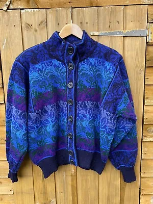 Vintage 70 80s Cardigan Jacket Shoulder Pads Small/medium Prop • £20