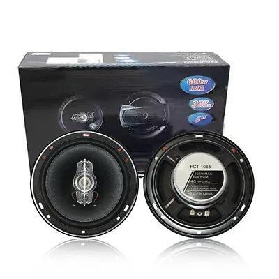 Universal 6.5 400Watt 3-Way Max 4 Ohm Coaxials Full-Range Car Stereo Speakers • $22.99