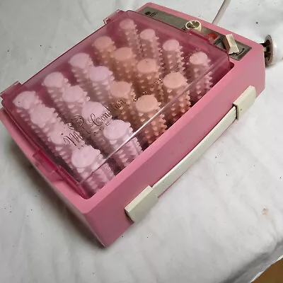 Vintage GENERAL ELECTRIC Mist Condition Hairsetter Hot Rollers Hair Curlers PINK • $70