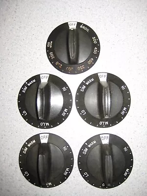 VINTAGE FRIGIDAIRE RANGE CONTROL KNOBS SET Of 5 STOVE OVEN BURNER • $55