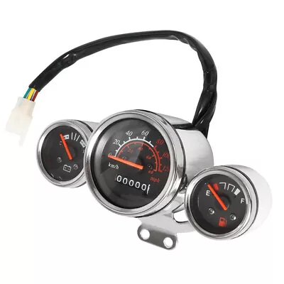 Motorcycle Bike LED Odometer Speedometer Tachometer Speed Gauge Meter US Stock • $26.99