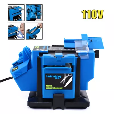 $47.50 • Buy 110V Pro Electric Knife Sharpener Grinder Multi-Task Drill Sharpening Machine