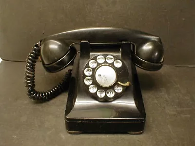 1940's WESTERN ELECTRIC BELL SYSTEM 302 E/G ROTARY DIAL TELEPHONE • $30
