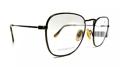 Ray-Ban Eyeglasses RB 8157V FRANK 1222 51-20 TITANIUM Antique Gold Frame NEW • $149.99