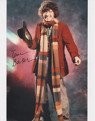 £39.99 • Buy TOM BAKER Signed In Person 10X8 Photo DR WHO  DALEKS Photo Proof COA