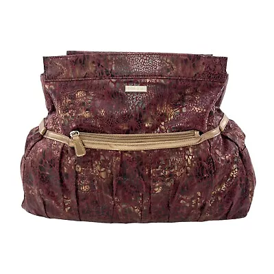 Miche Prima Handbag Bag Red Fabric Shell Phoebe • $14.99