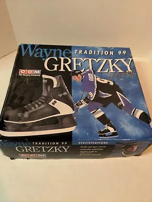 Vintage CCM Wayne Gretzky Tradition 99 Ice Hockey Skates US 8 SL1000 With Box • $75