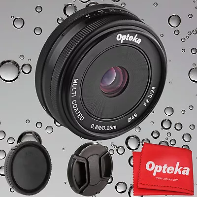 Opteka 28mm F/2.8 HD MC Manual Focus Prime Lens For Olympus Micro 4/3 • $58