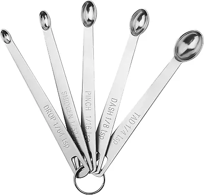 Measuring Spoons Set Mini Teaspoon Measuring Spoons Tiny Tsp Metal Measuring S • $11.78