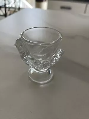 Vintage Arcoroc France Clear Glass Easter Chicken/Hen Egg Cup • $0.99