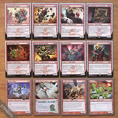 Set Of 12 Different Red Goblins Unstable Unhinged Unsanctioned *NM English MTG* • $5.99