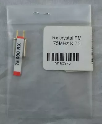 Hitec 75Mhz FM Single Conversion Receiver Crystal CH75 75.690mhz • $1.87