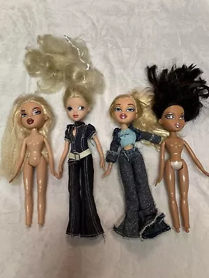 Bratz & Moxie Lot Of 4 Dolls  & 4 Pieces Of Clothes For OOAK  ....Chloe. • $10