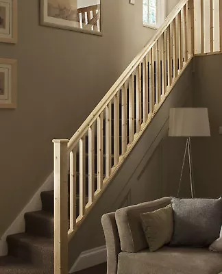 £927.50 • Buy Plain Square Stair & Landing Balustrade Kit - Select Timber And Kit Type