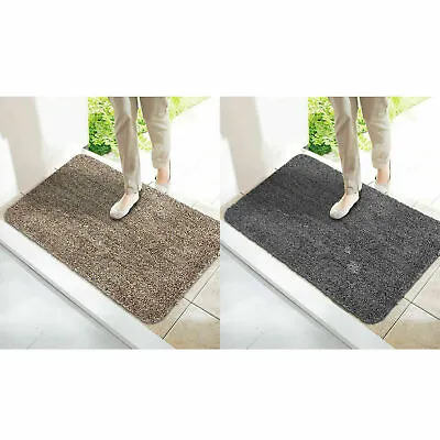 Super Absorbent Magic Mat Door Mat Microfibre Clean Step Washable Indoor Outdoor • £7.49