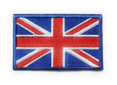 £1.99 • Buy Union Jack United Kingdom Flag Patch Embroidered Iron On Sew On Patch 5x8cm Size