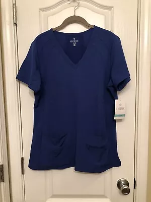 Med Couture Glxy Blue Size Large#8416 Quick Dry Scrub Top • $16.50