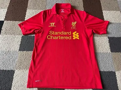 LIVERPOOL FC ‘Warrior’ Home Shirt 2012-1013 (Small S) Adult VINTAGE • £20