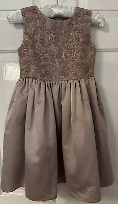 M&S Autograph Size 5-6 Years Mink Sleeveless Party/Bridesmaids Dress • £5.50