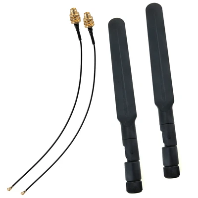 £8.71 • Buy PCI-e IPEX 30cm Extend Cable 8dBi WiFi Bluetooth 4G Dual Band External Antenna