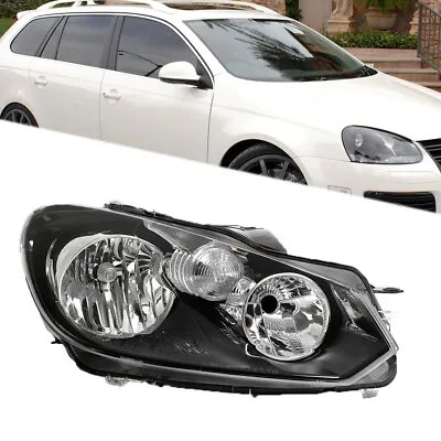 $85.66 • Buy Headlight For 2010-2014 VW Golf/Jetta Sportwagen(MK6) Right Halogen Clear Lens