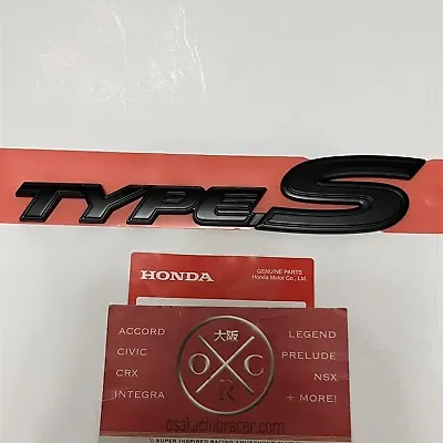 Genuine OEM Honda S2000 Type S Rear Emblem BLACK Badge 00-09 JDM AP2 CR NEW OE • $45.67