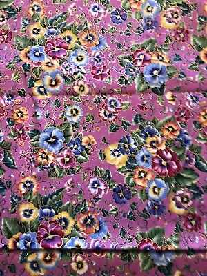 Marcus Pansy Fabric • $44