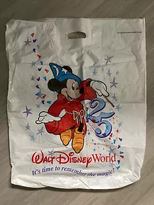 Walt Disney World 25th Anniversary Extra Large Carrier Bag Plastic Collectable • £2.50