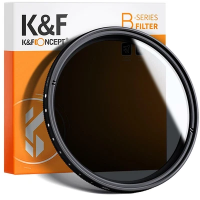 K&F Concept Variable ND2 To ND400 Filter 43/46/52/58/62/67/72/77mm Ultra -slim • $39.59