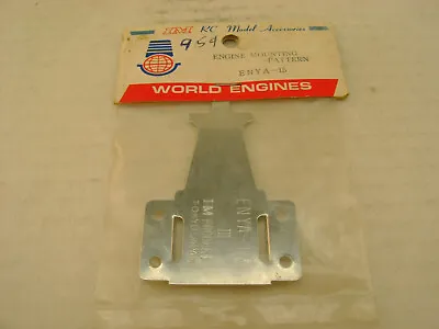 Im Rc Model Accessories World Engines Enya-15 Iii Engine Mounting Pattern New • $9.42