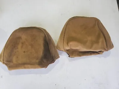 Volvo 240 Early Accesory Headrest Covers - Up To 1985 - Padded Cloth Vinyl Tan  • $39.99