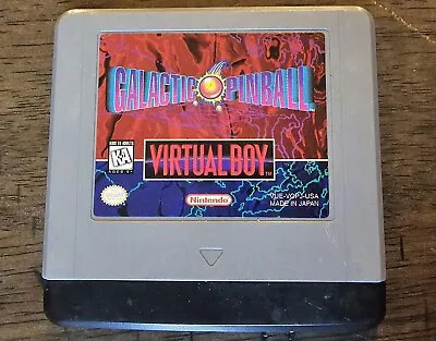 Nintendo Virtual Boy 1995 Galactic Pinball Cartridge Game VUE-VGPJ-USA • $39.66