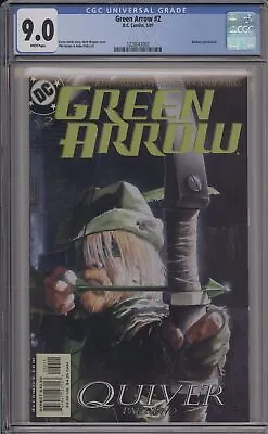 Green Arrow #2 - Cgc 9.0 - 1st Print - Batman Appearance - Matt Wagner Cover • $45.99