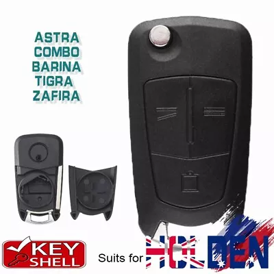 Flip Remote Key Shell Case Fob 3B To Suit Holden Astra Combo Barina Tigra Zafira • $14.80